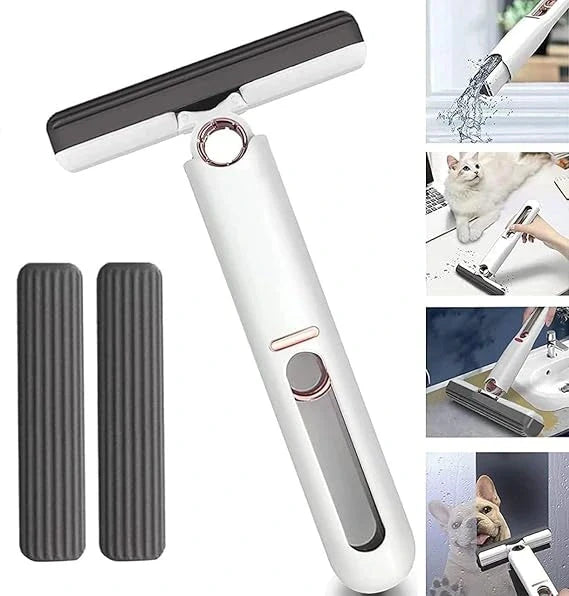 Mini Mop for Kitchen-2-in-1 Mop | Self-Squeezing Roller | Lightweight & Space-Saving