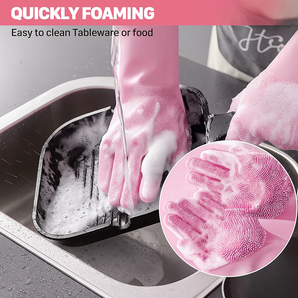 Silicone Gloves for Kitchen & Cleaning