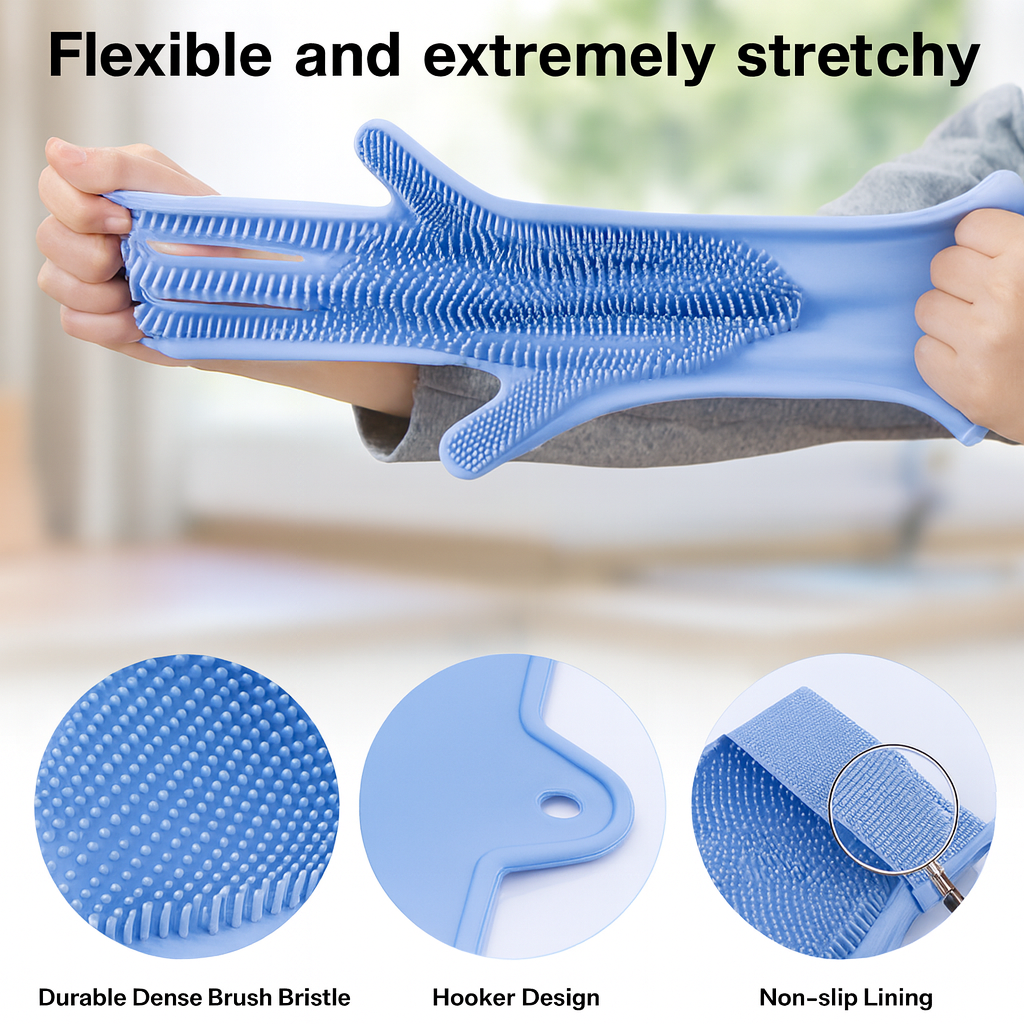Silicone Gloves for Kitchen & Cleaning