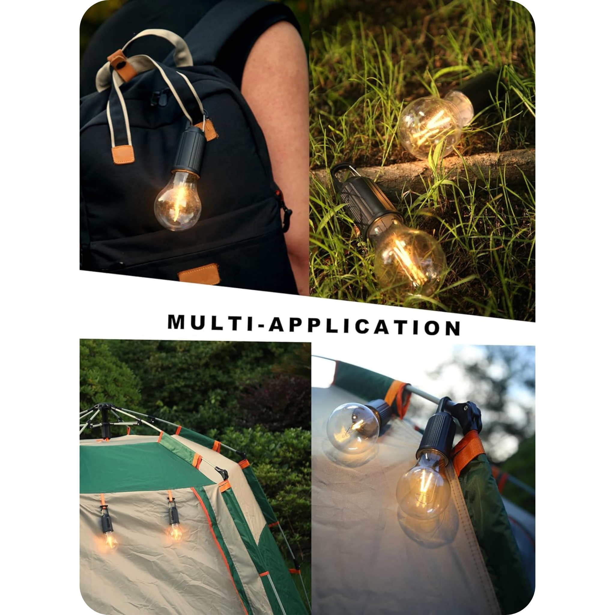 Rechargeable LED Camping Lantern (pack of 2)