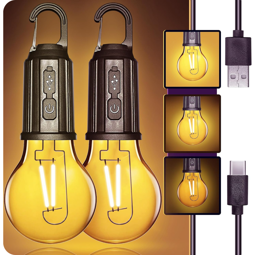 Rechargeable LED Camping Lantern (pack of 2)